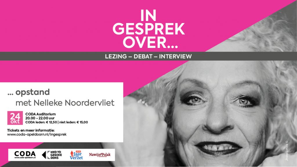 Nelleke Noordervliet woensdag 24 oktober in CODA