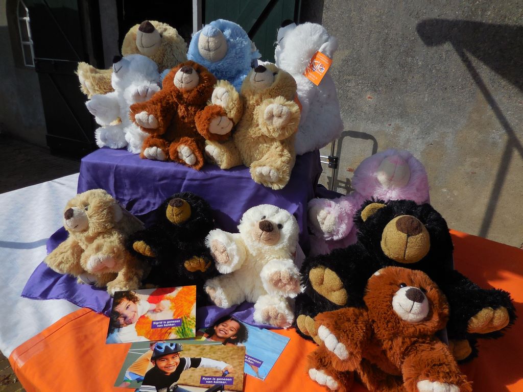 Knuffelberen verkoop voor KiKa in Gelre ziekenhuizen