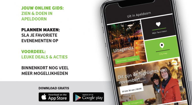 Nieuwe app ‘Uit in Apeldoorn’ al meer dan 1000 keer gedownload