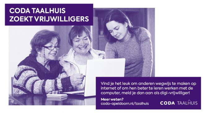 CODA Taalhuis zoekt vrijwilligers!