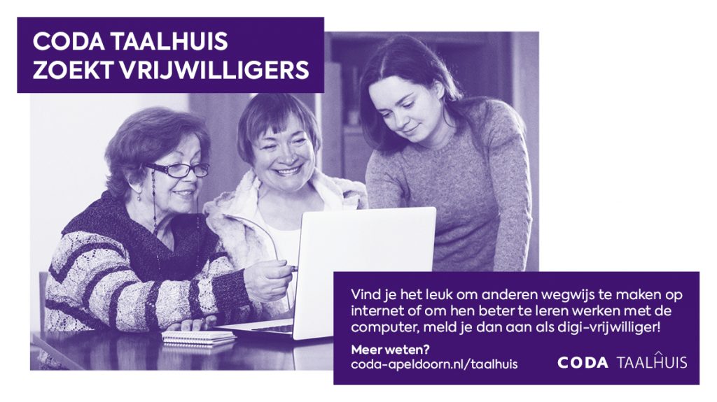 CODA Taalhuis zoekt vrijwilligers!