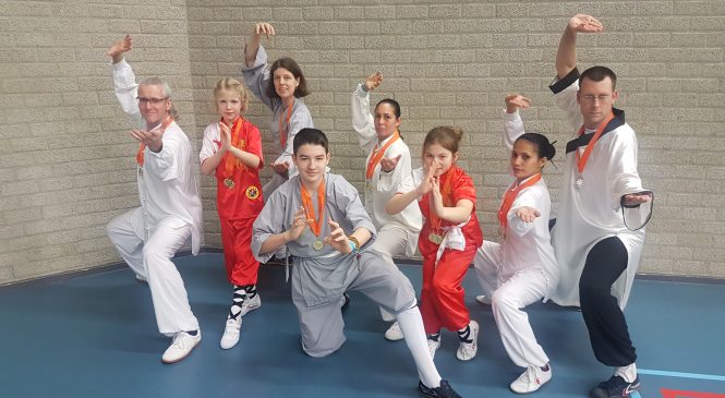 Medaille winst op “Golden Bridge 2019” voor Shaolin Kungfu Apeldoorn