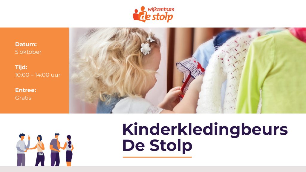 Kinderkledingbeurs in De Stolp op 5 oktober