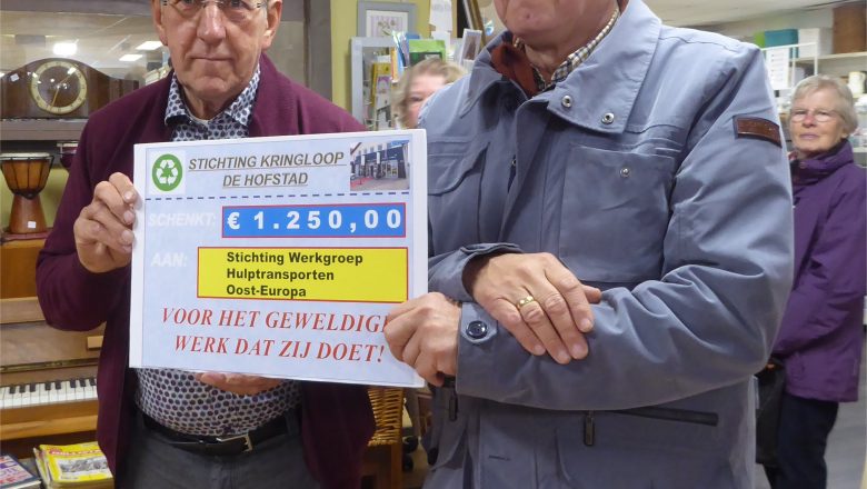 Kringloopwinkel de Hofstad geeft geld aan goede doelen