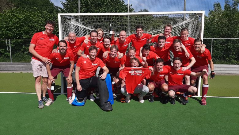 Heren 1 van HC Ares nu al zeker van promotie naar 2e klasse