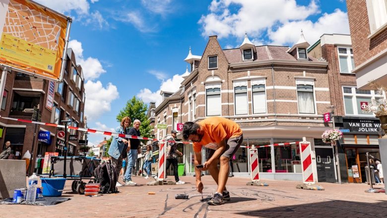 Spring in de 3D straatkunst in Apeldoorn