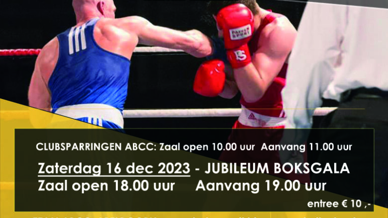 Jubileumweekend vol boksen op 16 en 17 december