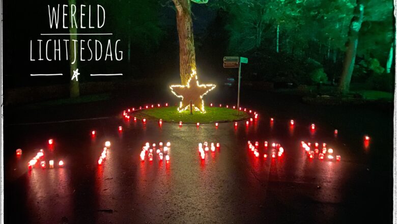 10 december verlicht  WereldLichtjesDag Apeldoorn de herinnering  aan overleden kinderen