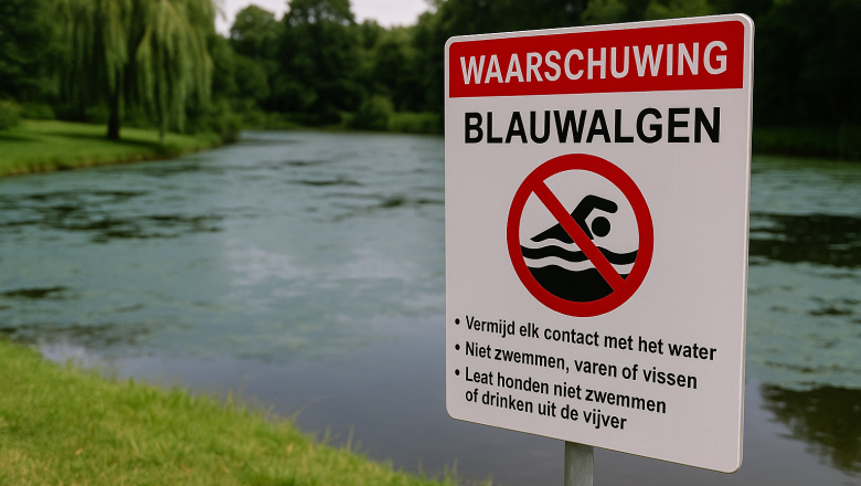 Blauwalgen aangetroffen in vijver Koningspark Kerschoten – contact met water afgeraden