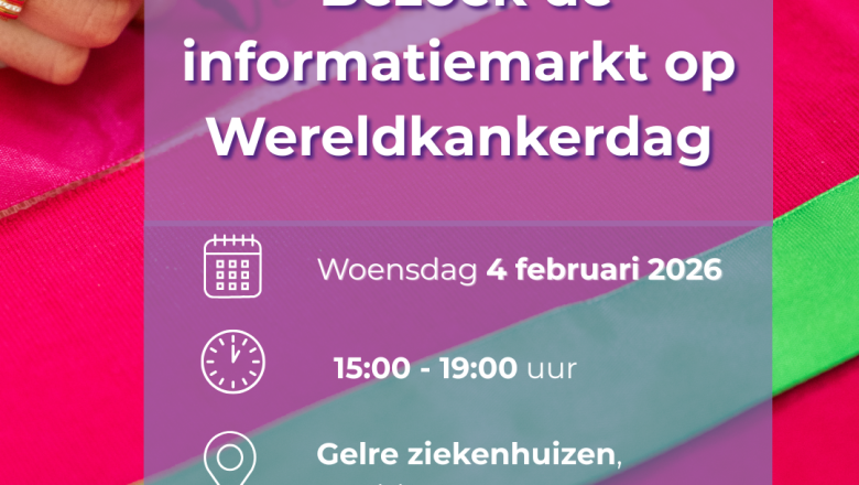 Informatiemarkt op Wereldkankerdag biedt hulp en steun